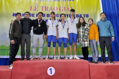 ĐOàn thể thao nhà trường tham gia Hội khỏe Phù Đổng